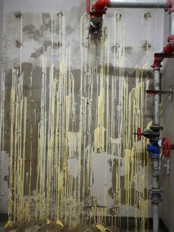 淮北金御華府地下室裂縫注漿、堵漏